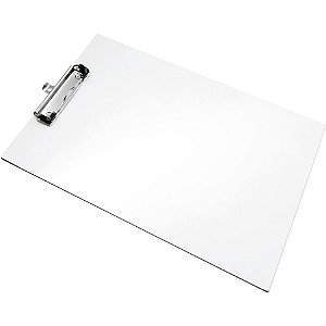 Prancheta Duratex Oficio Branca Prendedor Metal CX.C/06