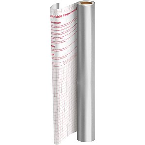 Plastico Adesivo 45CMX10M Metalico Prata PP 0,08 Rolo