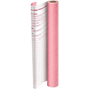 Plastico Adesivo 45CMX10M Gliter Rosa PP 0,10 Rolo