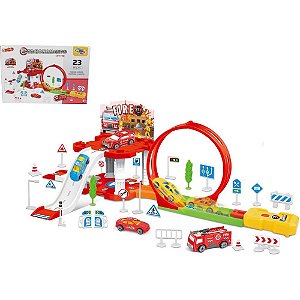 Pista Corrida C/LANC CITY Fire 23PCS