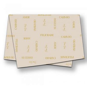 Papel Seda Decorado 50X70CM Essencia Nude PCT.C/50