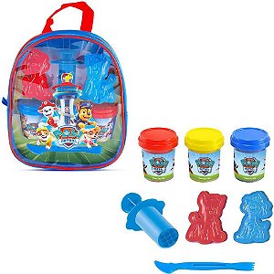 Massa para Modelar Criativa Patrulha Canina Bolsa C/3PTS