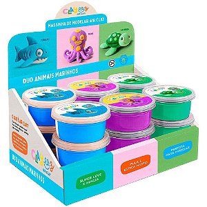 Massa para Modelar Criativa Clayeez Animais Marinhos 12G(S DP.C/18