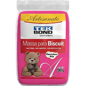 Massa de Porcelana Fria Biscuit 90G PINK CX.C/06