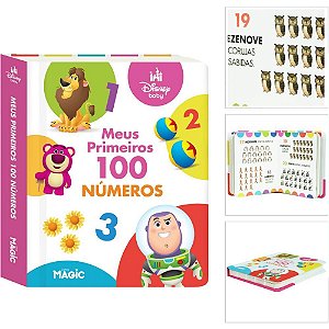 Livro Infantil Ilustrado Meus Primeiros 100 Numeros