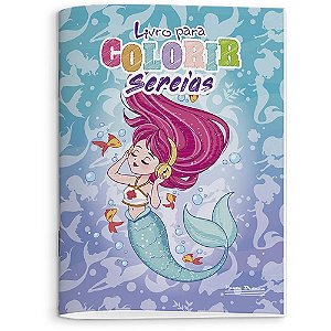 Livro Infantil Colorir Sereias 8PGS. PCT.C/10