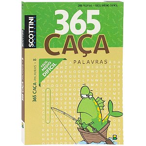 Livro de Atividades CACA-PALAVRAS 365 Scottini N.8