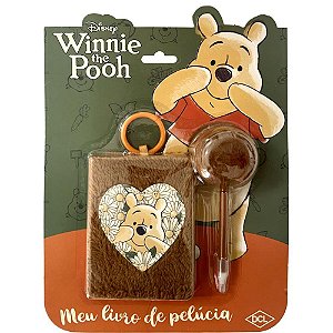 Livro Brinquedo Ilustrado Pooh Livro de Pelucia