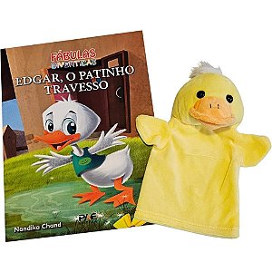 Livro Brinquedo Ilustrado Fantoche EDGAR o Patinho 16PG