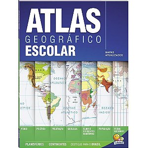 Livro ATLAS Geografico Escolar 20X27 68PG