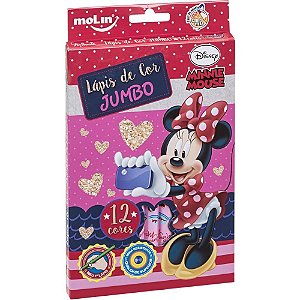 Lapis de COR Jumbo Minnie 12 Cores Blister