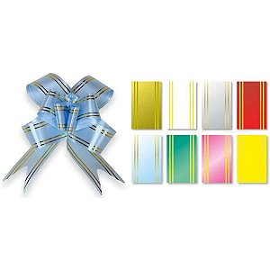 Laco Pronto Decorado 23MMX44CM.SORT.C/FIO Dourado PCT/240