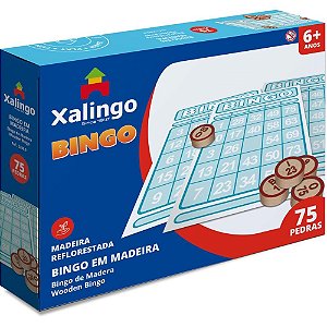 Jogo de Bingo Bingo de Pedras de Madeira