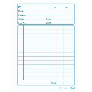 Impresso Talao Nota Neutra 1/32 40X2 Vias PCT.C/20