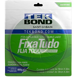 Fita Dupla Face Fixa Tudo Acrilico 19MMX20M