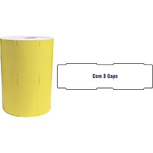 Etiqueta para Marcacao Gondola 110X30MM 30M 3GAPS S/A Rolo