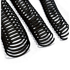 Espiral para Caderno 25MM Preto C/48UN. P/160FLS. Pacote