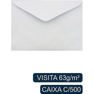 Envelope Visita 115X80 63GRS. Branco CX.C/500
