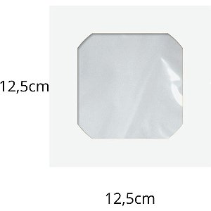 Envelope CD e DVD Papel 75GRS.C/VISOR Branco CX.C/250