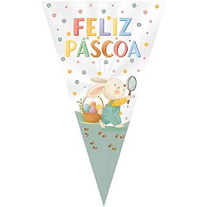 Embalagem para TRUFA/CONE Cone Caca AOS OVOS 18X30CM PCT.C/50