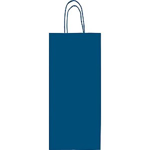 Embalagem para Garrafa Sacola Azul Escuro 13,5X35X8CM PCT.C/10