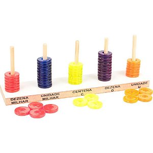 Contador Abaco Aberto 50 Argolas