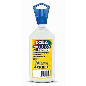 Cola para Isopor Acrilex Isopor e EVA  90G PCT.C/03