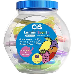 Caneta Marca Texto CIS Lumini SCENTS Mini Neon (S POTE-36