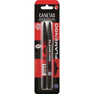 Caneta Esferografica Flamengo 1.0MM Azul BL.C/02