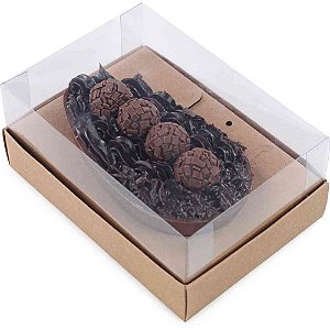 Caixa P/OVO de Pascoa CX Visor P/OVO KRAFT 250G PCT.C/06