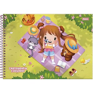 Caderno Desenho UNIV Capa Dura Ternuritas 80F PCT.C/05