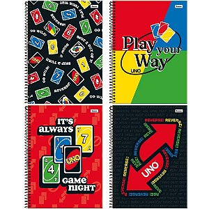 Caderno 10X1 Capa Dura UNO 160FLS PCT.C/04