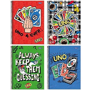 Caderno 01X1 Capa Dura UNO 80FLS PCT.C/04