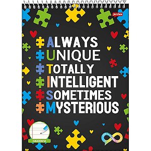 Caderno 01X1 Capa Dura Neuro CD ESP Topo Caligrafia 6 PCT.C/05