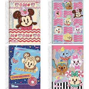 Caderno 01X1 Capa Dura Disney Munchillings 80FLS PCT.C/04