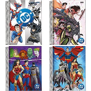 Caderno 01X1 Capa Dura DC Comics 80FLS. PCT.C/04