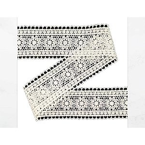 Aviamento Renda Guipir 13.7M. 55MM BRANC Rolo