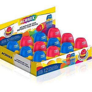 Apontador com Deposito Duo Ponta Fina ou Arredondada DP.C/12