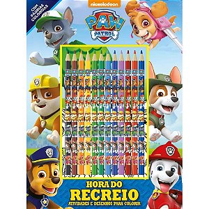 Livro Infantil Colorir Patrulha Canina C/LAPIS
