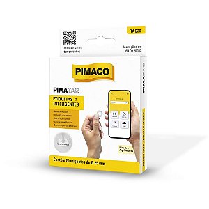 Etiqueta Inteligente Pimatag NFC Tecno 25MM C/20 UN Caixa