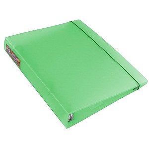 Fichario de PVC Polipropileno Verde Limao