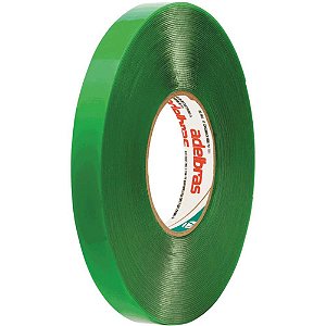 Fita Dupla Face Massa Acrilica Verde 12MMX20M