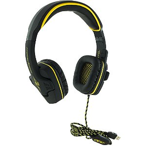 Fone de Ouvido Headset Gamer USB 7.1 Preto