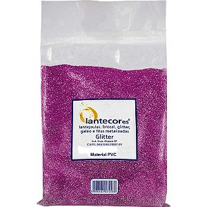 Glitter PVC PINK 500G. Pacote