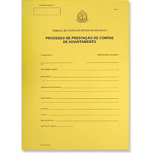 Impresso Escolar Capa PREST Contas Adiantamento PCT.C/100