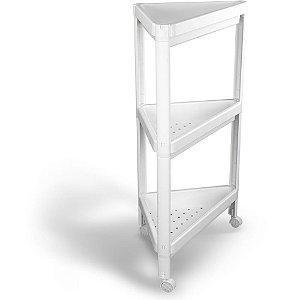 Organizador de Canto C/3 PRATELEIRAS/RODAS