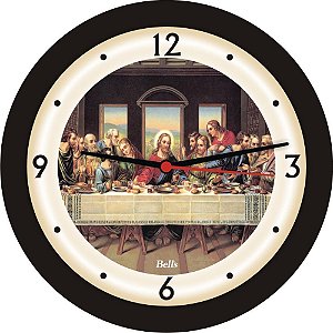 Relogio de Parede Redondo Santa Ceia PT. 21,7CM