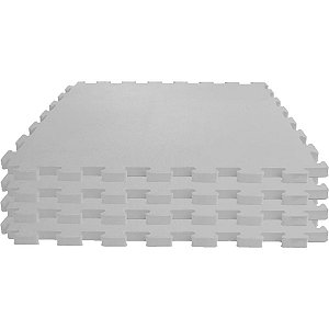 Tatame 04 Placas 1X1MX1CM Cinza Pacote