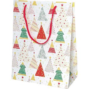 Sacola para Presente Natal Grande 29X40X12CM (S) PCT.C/12