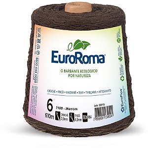 Barbante Colorido 600G 4/6 Fios 610M Marrom